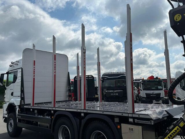 Transporter drewna MAN TGS 33.520 6x4 BL 3900 Kurzholz Plattform Aufbau