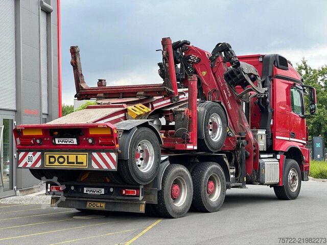 Transportador de madera Mercedes-Benz Arocs 3358 6x4 BB mit EpsilonS290Z96 DOLL RATIO+