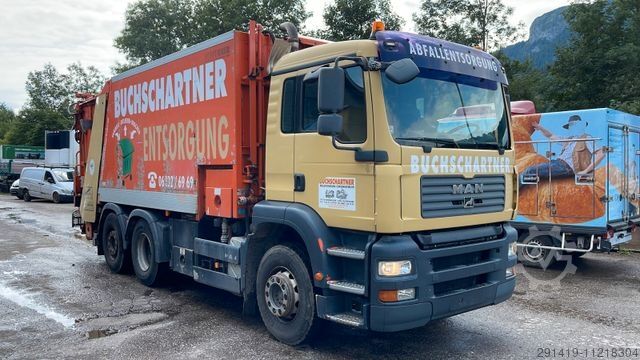 Vuilniswagen MAN TGA 26.360 6x2 Müllwagen Euro 4 BJ 2007