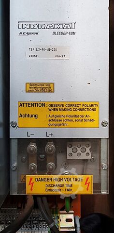 Szervó frekvenciaváltó Rexroth Indramat TBM  1,2-40-W1-220