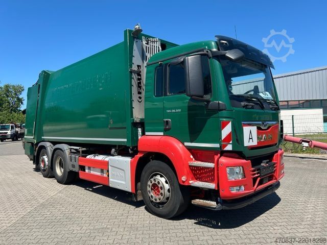 Vuilniswagen MAN TGS 26.320 / 6x2 / Faun Variopress 527