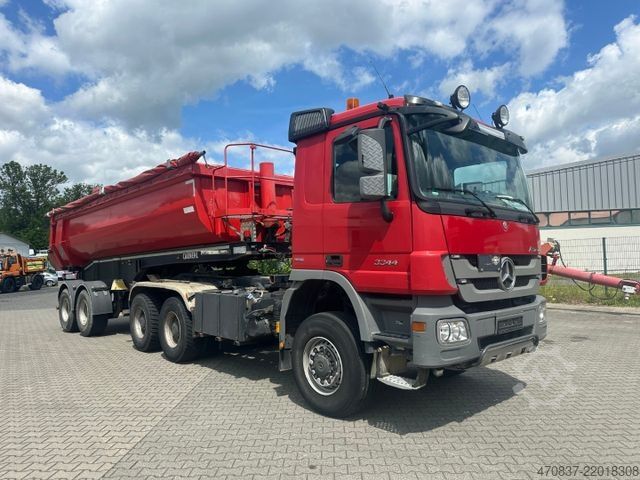 Hákový nosič kontejnerů MERCEDES-BENZ Actros 3344 AS / Kipper / Abroller / Auflieger
