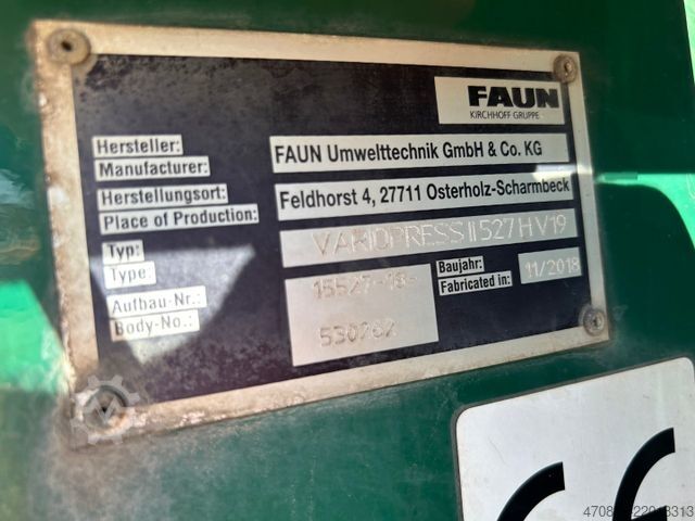 Popelářský vůz MERCEDES-BENZ Antos 2533 / Faun VarioPress 527 + Schüttung