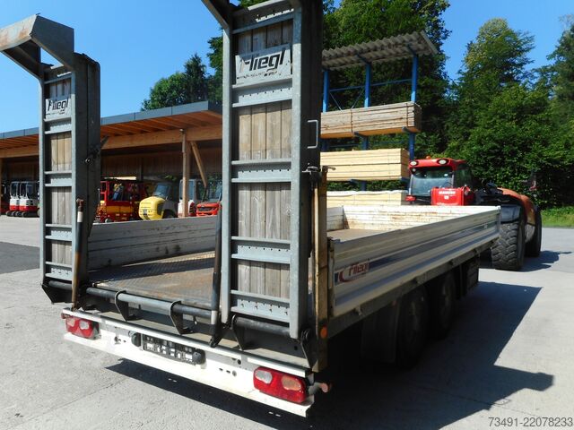 Tieflader-Anhänger für Baumaschinen FLIEGL TPS 100