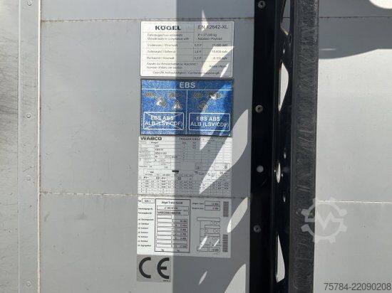 Semiremorcă deschisă cu prelată KöGEL SN 24 STANDARD CURTAINSIDER, PALKASTEN, LIFT,   MIETKAUF MGL.