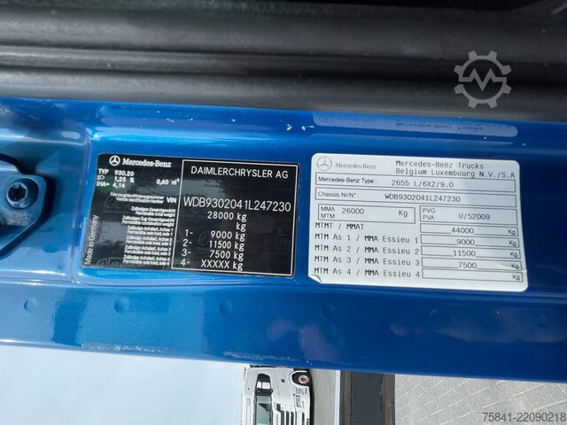 Camião-grua Mercedes-Benz Actros 2655 Actros 2655L 6x2 Palfinger PK 29002...