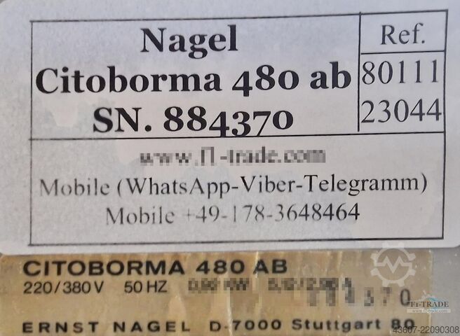 4 kafalı kağıt delme makinesi Nagel Citoborma 480 AB