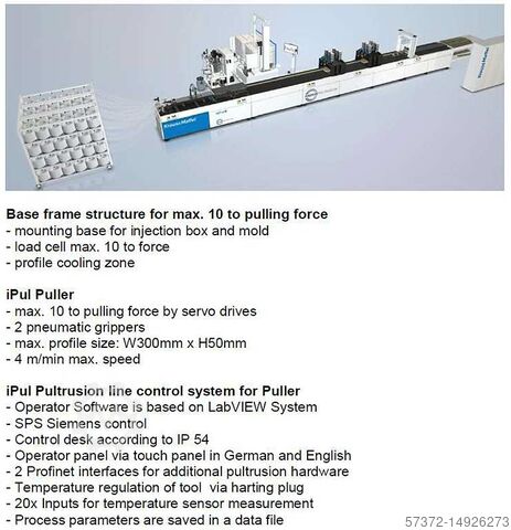 Strangziehanlage KraussMaffei iPul Pultrusion
