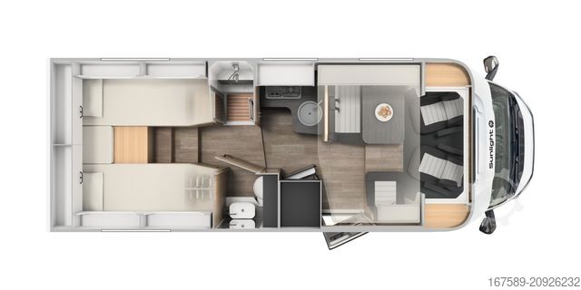 Caravana semiintegrada SUNLIGHT T 68 Adventure, Autom,Safety+ACC,Navi,AKTION