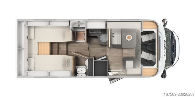 Caravana semiintegrada SUNLIGHT T 68 Adventure, Autom,Safety+ACC,Navi,AKTION