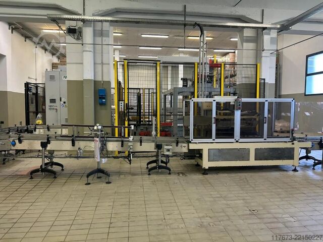 Brugt nøglefærdig vinpåfyldningslinje til glas, kapacitet 16.000 flasker/timen, årgang 2005, model . Cames MASTER TRONIC 40/48/8-8