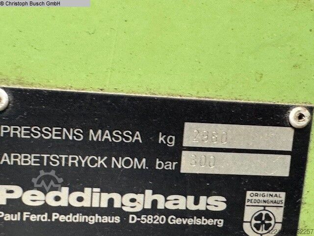 Stanzpresse - Einständer PEDDINGHAUS Peddiworker 1000
