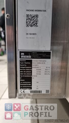 Diskmaskin med transportör Meiko M-iQ / B-M54 V6 P6
