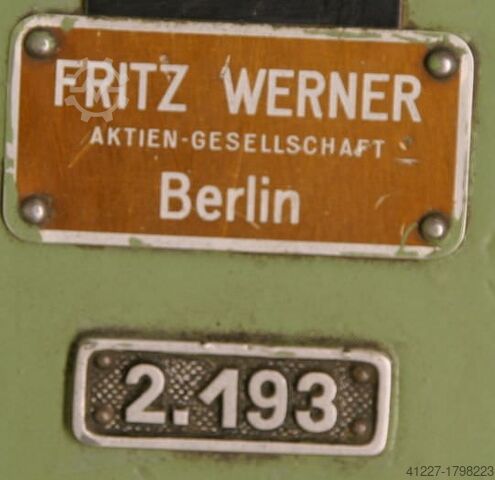 Skæremaskine Fritz Werner Durchmeser 180 mm