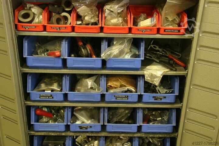 Tool cabinet with drill bushings Niederberger mit Ersatzteilen für Werkzeugbau