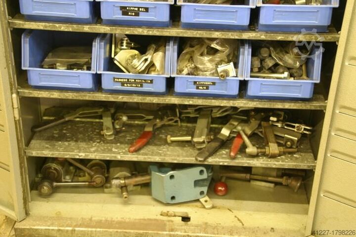 Tool cabinet with drill bushings Niederberger mit Ersatzteilen für Werkzeugbau