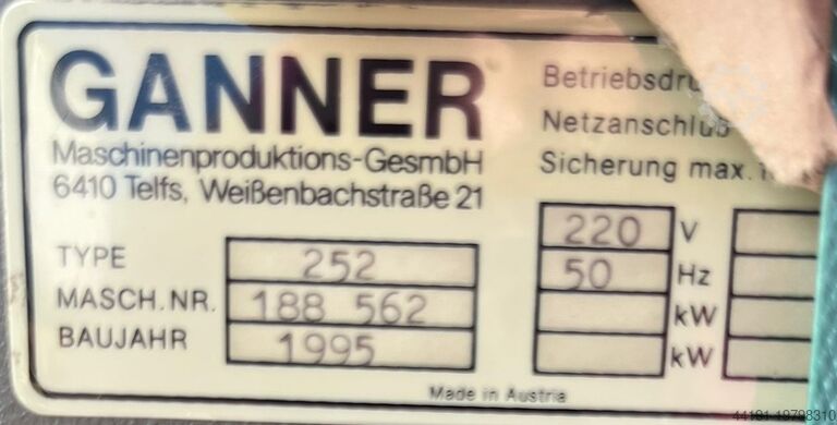 Dowel inserting machine Ganner Selekta 252 Ganner Selekta 252