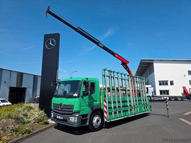 Platform römorku Mercedes-Benz Atego 1324 L Glasreff Palfinger PK 12.501 Funk