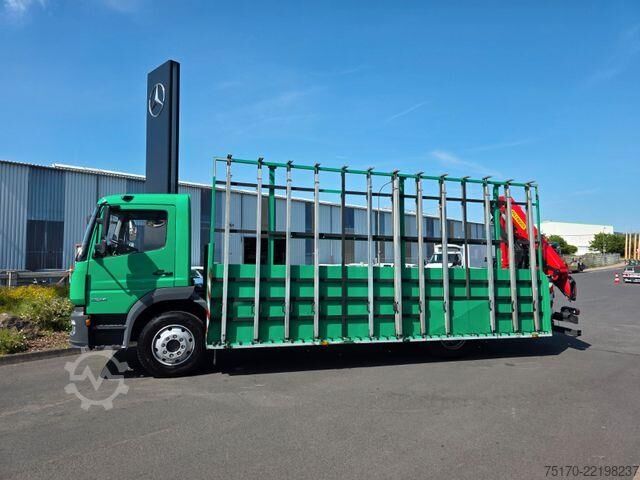 Platform römorku Mercedes-Benz Atego 1324 L Glasreff Palfinger PK 12.501 Funk