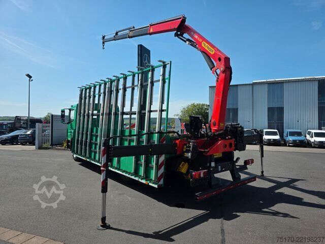Platform römorku Mercedes-Benz Atego 1324 L Glasreff Palfinger PK 12.501 Funk