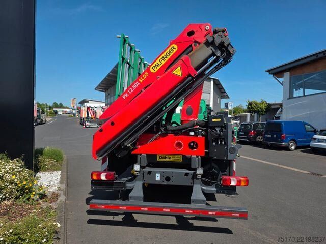 Platform römorku Mercedes-Benz Atego 1324 L Glasreff Palfinger PK 12.501 Funk