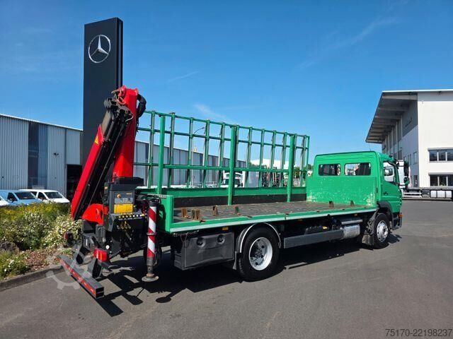 Platform römorku Mercedes-Benz Atego 1324 L Glasreff Palfinger PK 12.501 Funk