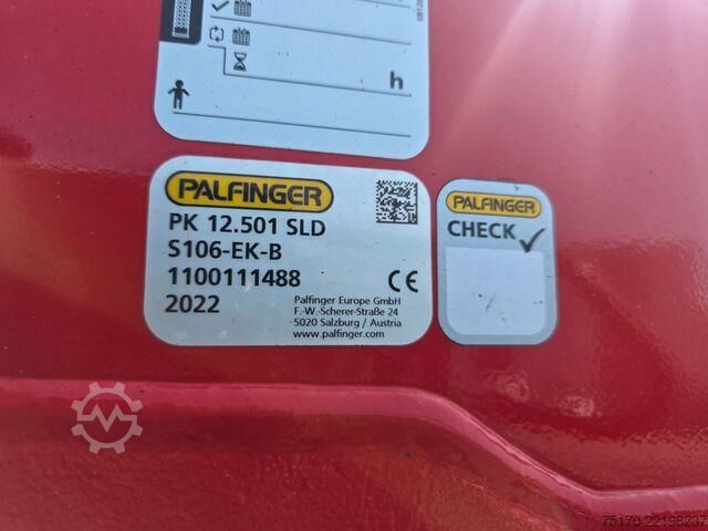 Platform römorku Mercedes-Benz Atego 1324 L Glasreff Palfinger PK 12.501 Funk