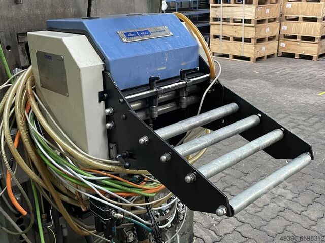 Presă excentrică automată cu alimentator cu role NC EBU; cu dublu montanți - presă excentrică, presă HAULICK + ROOS RVD 125