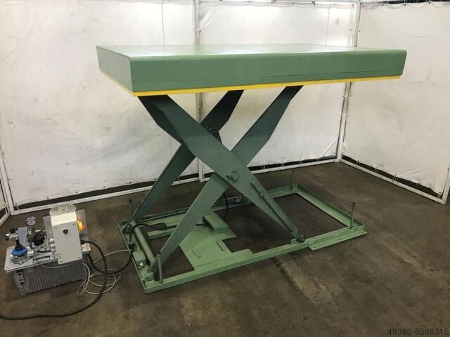 Hydraulische schaarheftafel, heftafel met apart hydraulisch aggregaat WEIDMANN E5/13-1