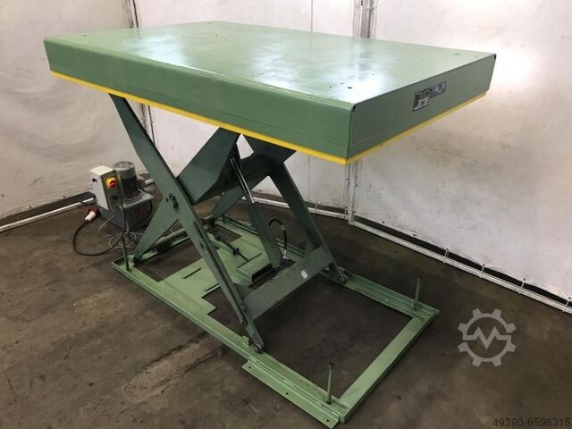 Hydraulische schaarheftafel, heftafel met apart hydraulisch aggregaat WEIDMANN E5/13-1