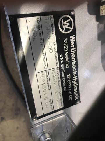 Hydraulische schaarheftafel, heftafel met apart hydraulisch aggregaat WEIDMANN E5/13-1