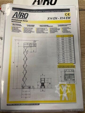 Elevador de tijera Airo X 14 EW