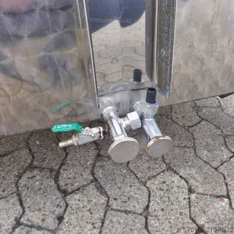 Réservoir double chambre de 1800 litres en acier inoxydable V2A  9150