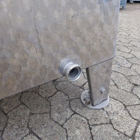 Réservoir double chambre de 1800 litres en acier inoxydable V2A  9150