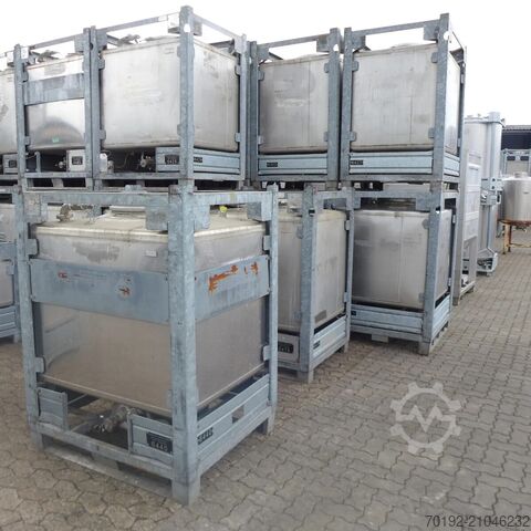 Conteneur IBC de 1000 litres en V2A Blefa 9148