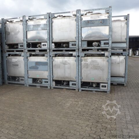 Conteneur IBC de 1000 litres en V2A Blefa 9148