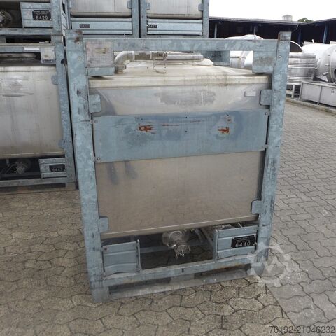 Conteneur IBC de 1000 litres en V2A Blefa 9148
