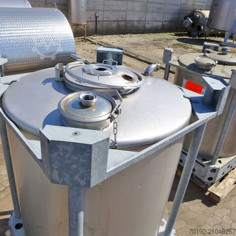 Conteneur de 1255 litres en acier inoxydable V2A Behälter KG Bremen 9128