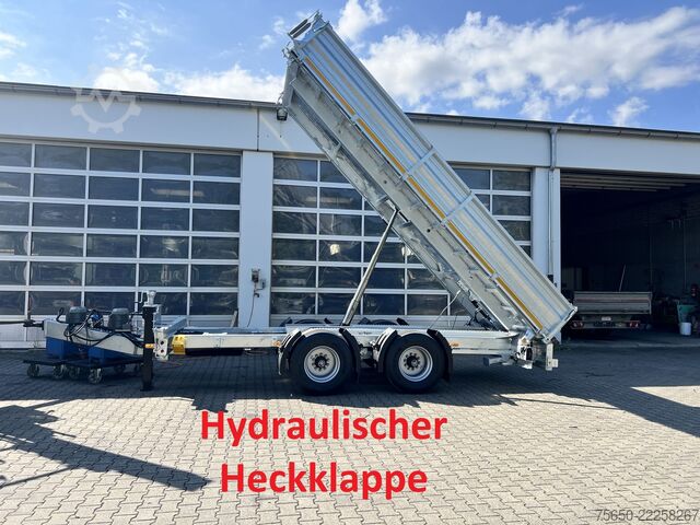 Kiepaanhangwagen Möslein TTD 19 B  19 t Tandemkipper- Tieflader hydraulischer Klappe Breitbereifung