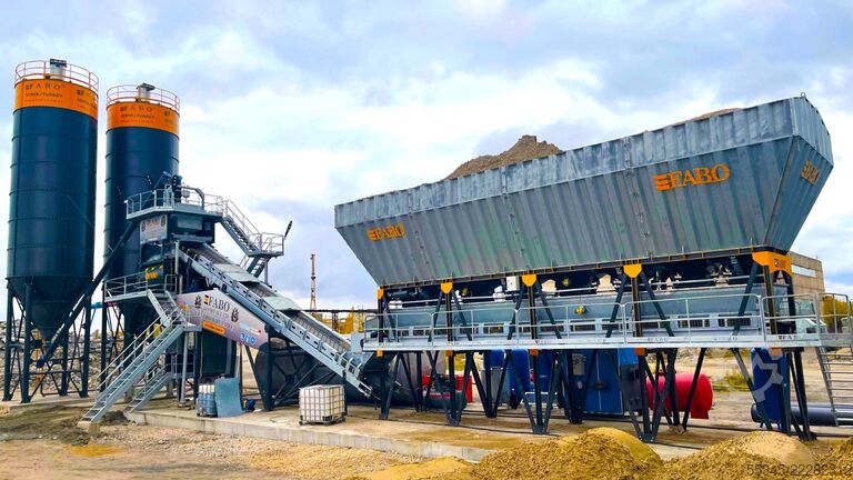 Stationäres Betonmischwerk FABO Sabit Beton Santralleri COMPACT-120 Sabit Beton Santrali