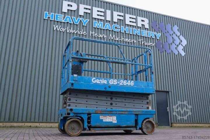 Scissor lift Genie GS2646 Electric, Working Height 9.80m, Capacity 45