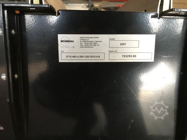 Inkomende overdracht Uitgaande overdracht Slagomzetter RM Interroll 5710-460-3-300-120/120-0,4-5