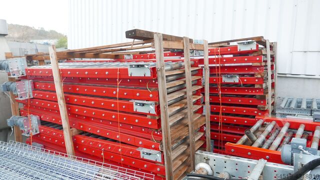 Palettenförderband /Rollenbahn + Antrieb Langhammer 