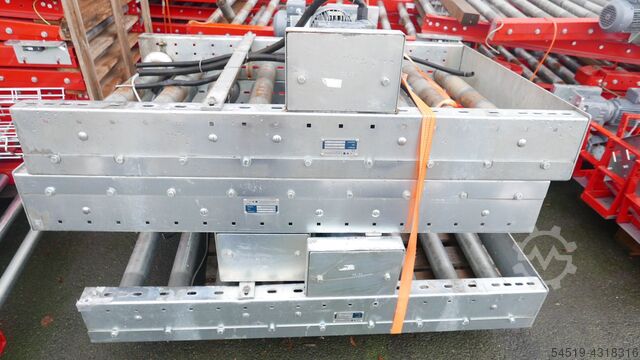 Palettenförderband /Rollenbahn + Antrieb Langhammer 