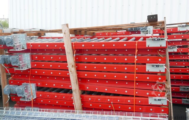 Palettenförderband /Rollenbahn + Antrieb Langhammer 