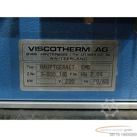 Component Viscotherm Hauptgerät EMS Z.Nr. 3-800. 165 F.Nr. HW 2.04