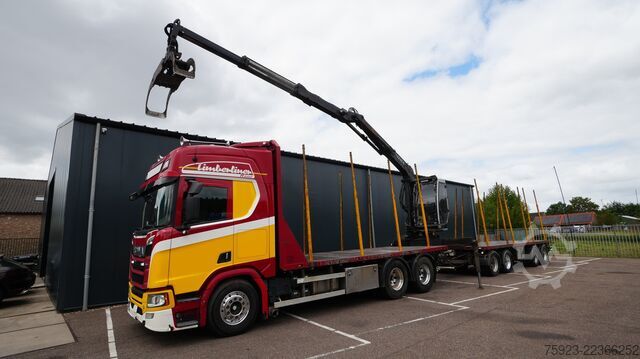  Scania R 580 V8 6X4 LOGTRANSPORT COMBI WITH KESLA 2112...
