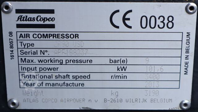  Atlas Copco ZR 90 VSD