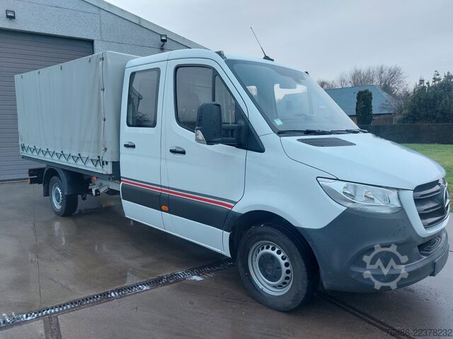 Pick-up bestelwagen dubbel cabine huif Mercedes Sprinter 316CDI pick up dubbel cab huif