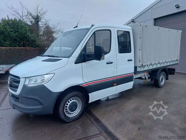 Pick-up bestelwagen dubbel cabine huif Mercedes Sprinter 316CDI pick up dubbel cab huif